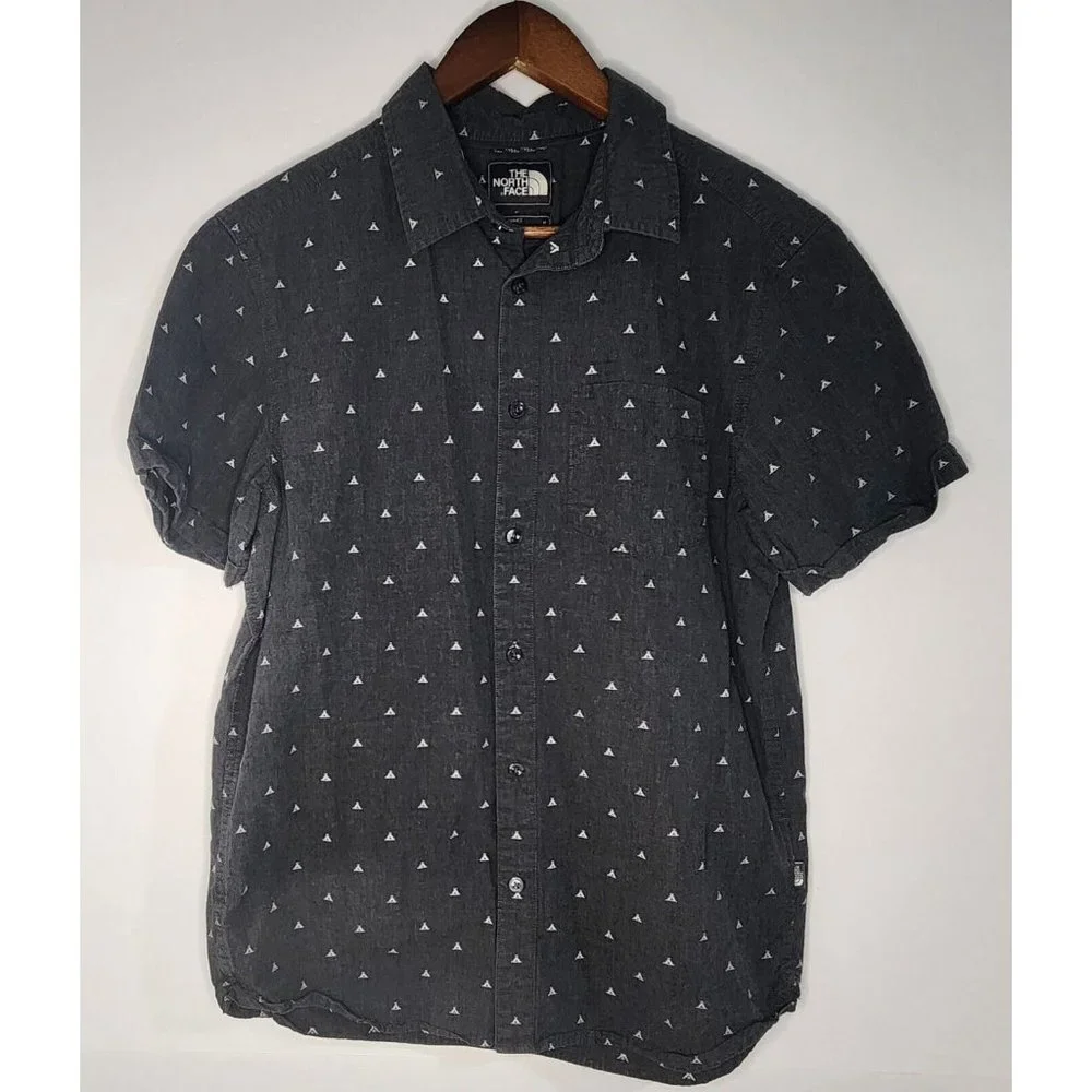 MENS NORTH FACE CASUAL BUTTON DOWN SHIRT‎ SIZE M